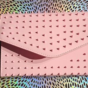 Steve Madden Pink Spike Clutch